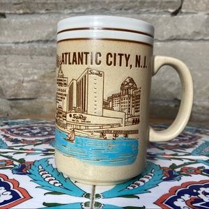 Vintage Atlantic City NJ mug, with City scene surrounding mug